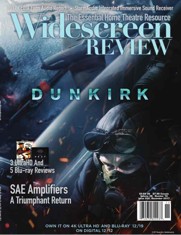 WIDESCREEN REVIEW magazine side cover Issue 222  December 2017