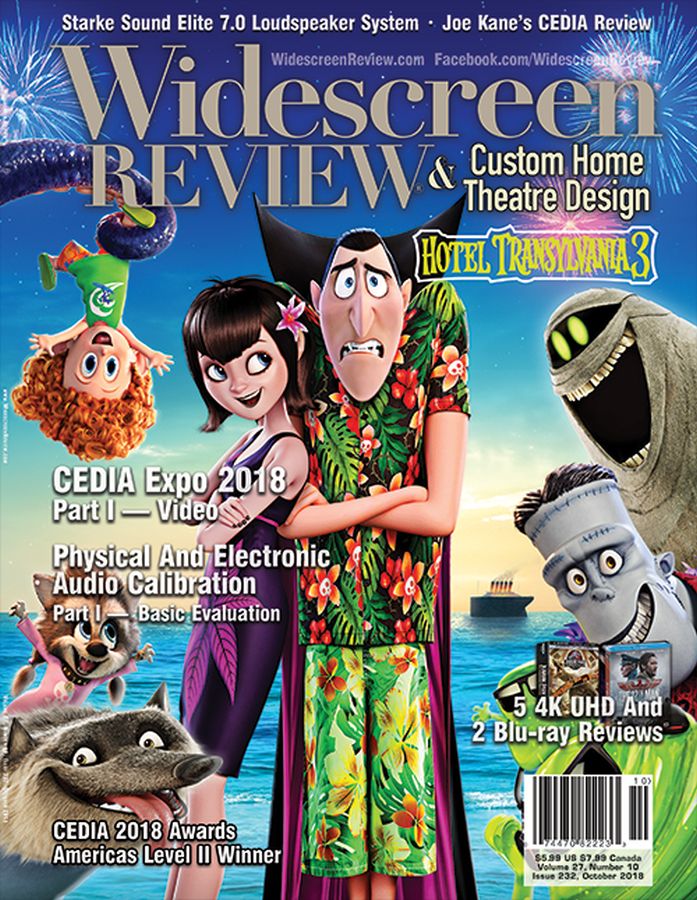 WIDESCREEN REVIEW magazine side cover Issue 232  October 2018