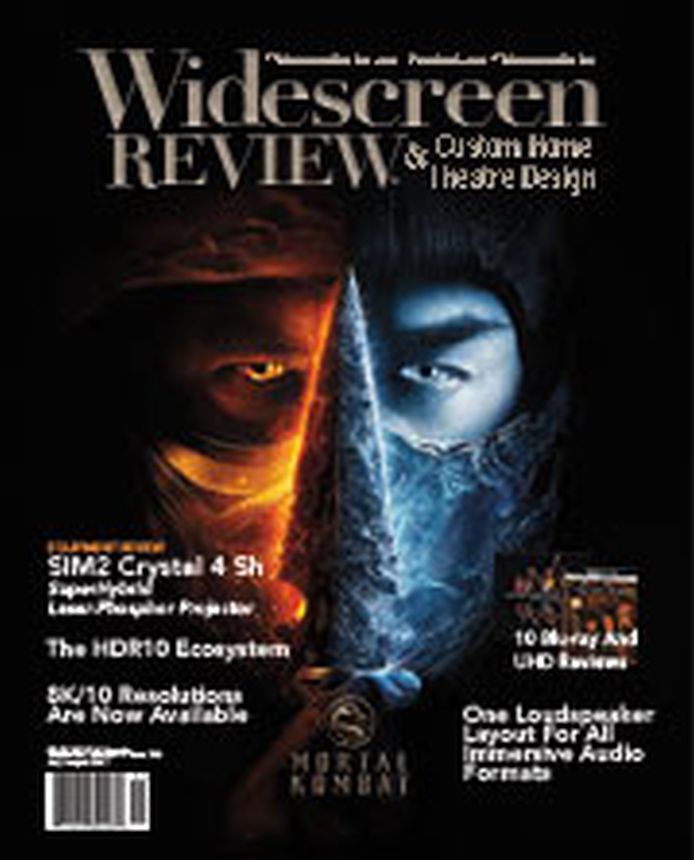 WIDESCREEN REVIEW magazine side cover Issue 256  July/August 2021