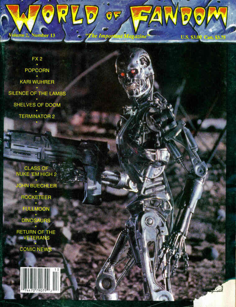WORLD OF FANDOM magazine side cover  Vol 2 # 13 Summer 1991
