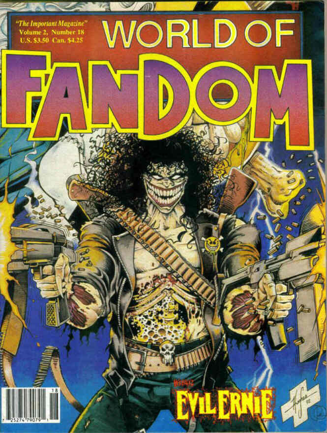 WORLD OF FANDOM magazine side cover  Vol 2 # 18 Spring 1993