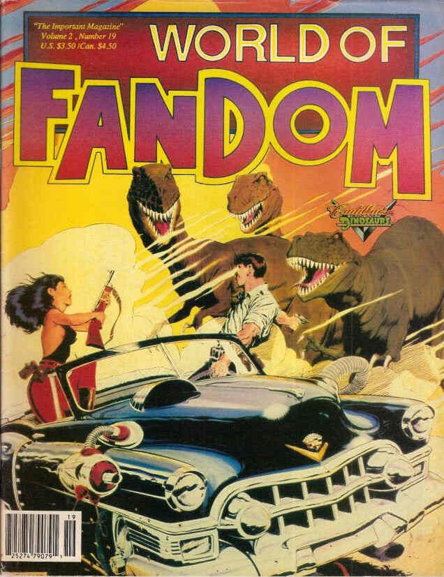 WORLD OF FANDOM magazine side cover  Vol 2 # 19 Fall 1993