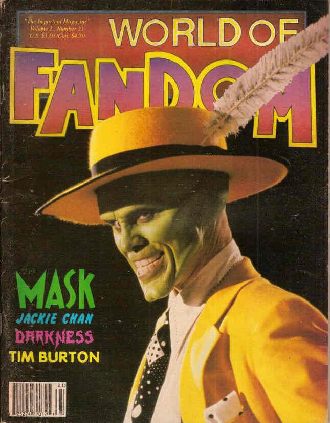 WORLD OF FANDOM magazine side cover  Vol 2 # 21 Summer 1994