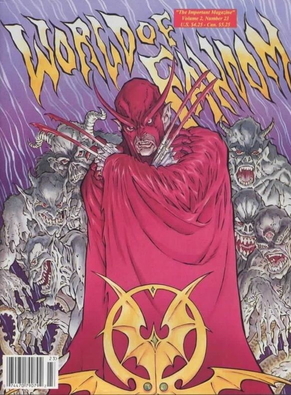 WORLD OF FANDOM magazine side cover  Vol 2 # 23 Winter 1995