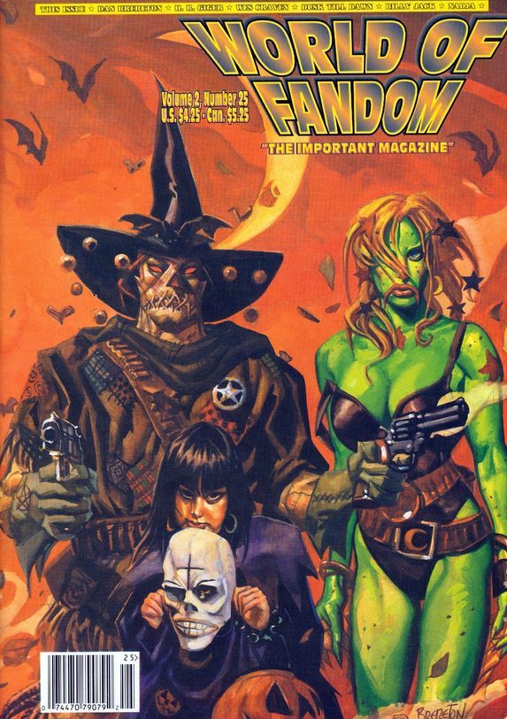 WORLD OF FANDOM magazine side cover  Vol 2 # 25 Winter 1996