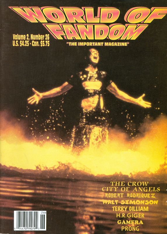 WORLD OF FANDOM magazine side cover  Vol 2 # 26 Spring 1996