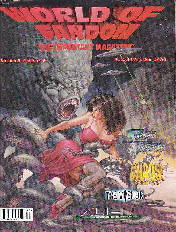 WORLD OF FANDOM magazine side cover  Vol 2 # 30  