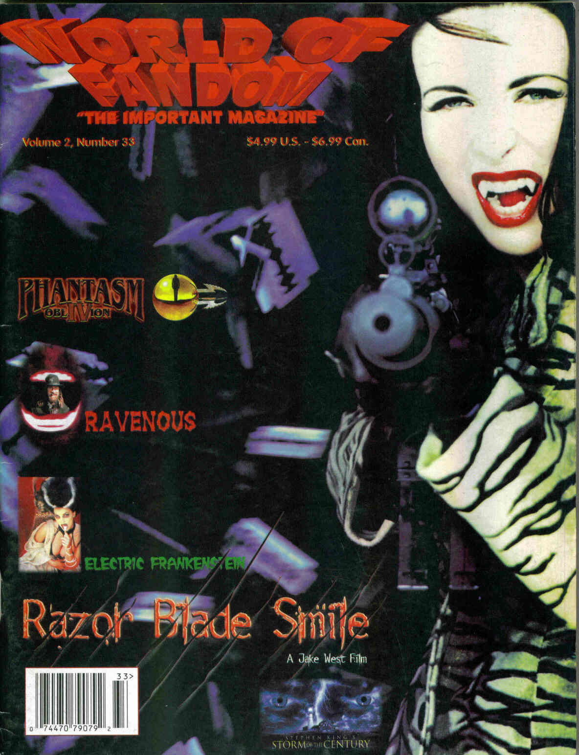 WORLD OF FANDOM magazine side cover  Vol 2 # 33  