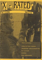 X-RATED (FINLAND) magazine side cover Issue 2  1992
