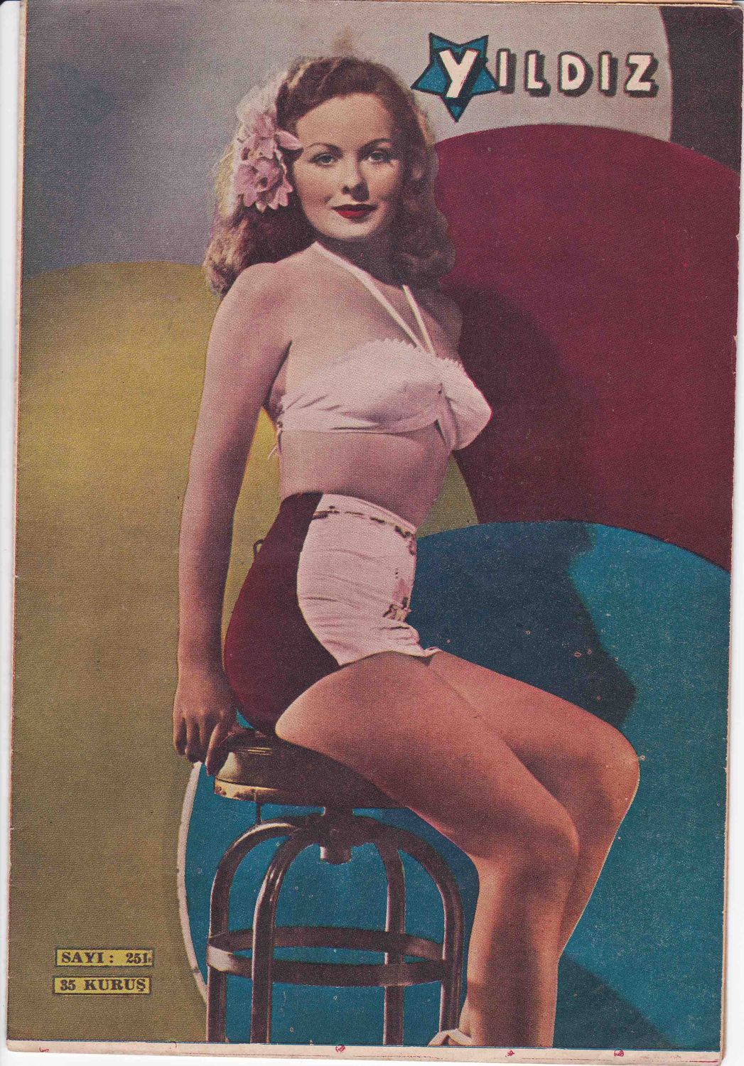 YILDIZ magazine side cover Issue 251 15 October 1949