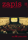 ZAPIS magazine cover Issue 55  2007