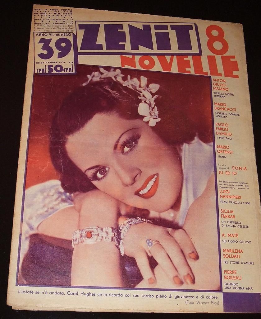 ZENIT NOVELLE magazine side cover Issue 39  1936