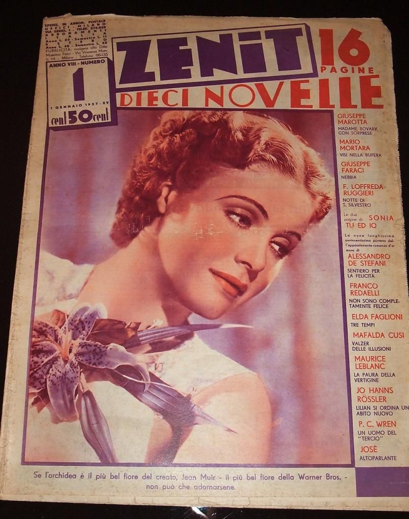 ZENIT NOVELLE magazine side cover Issue 1  1937