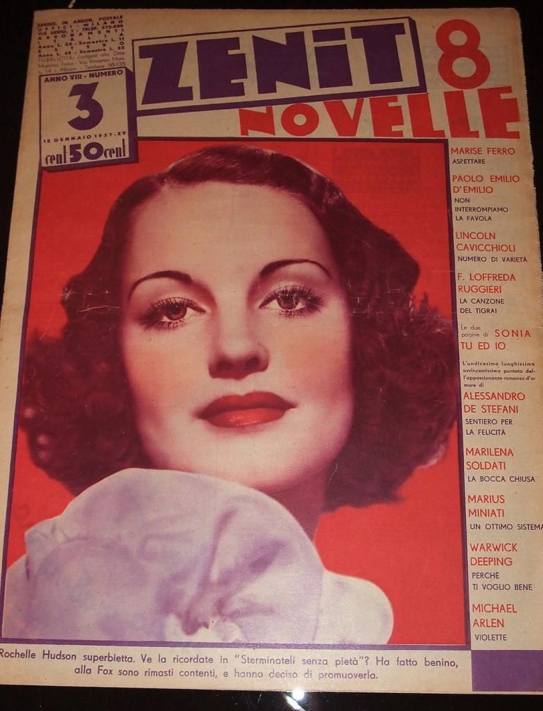 ZENIT NOVELLE magazine side cover Issue 3  1937