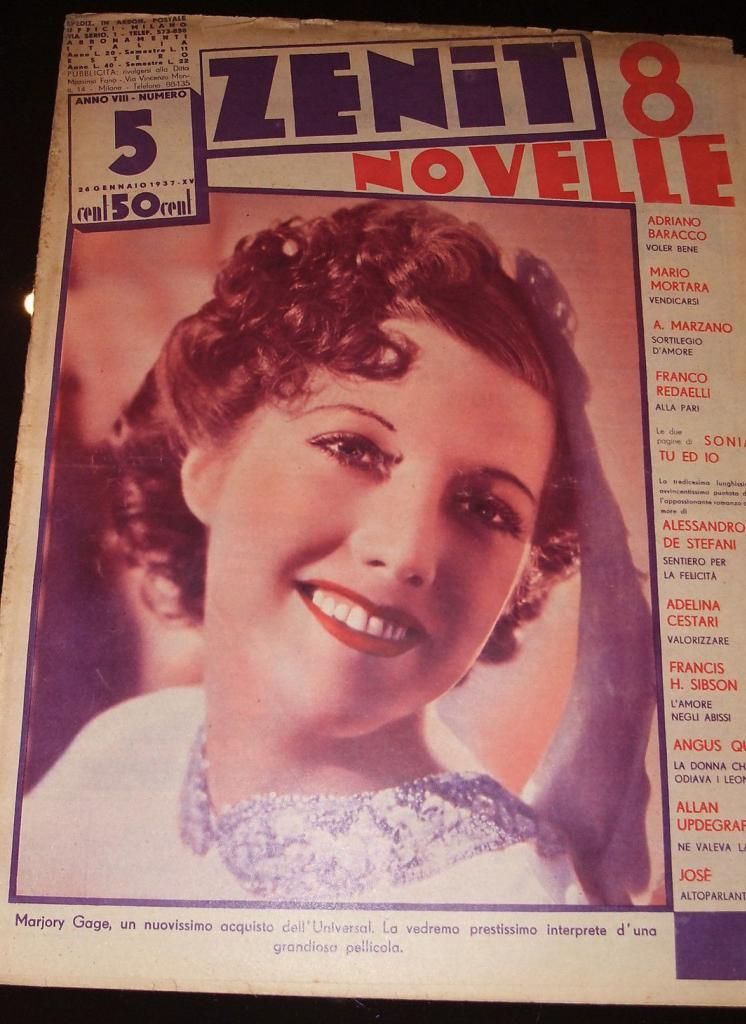 ZENIT NOVELLE magazine side cover Issue 5  1937