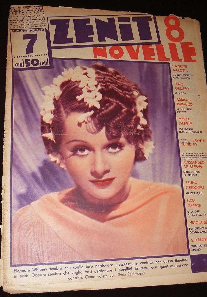 ZENIT NOVELLE magazine side cover Issue 7  1937