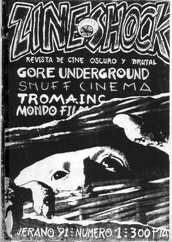 ZINESHOCK magazine side cover Issue 1 Summer 1991